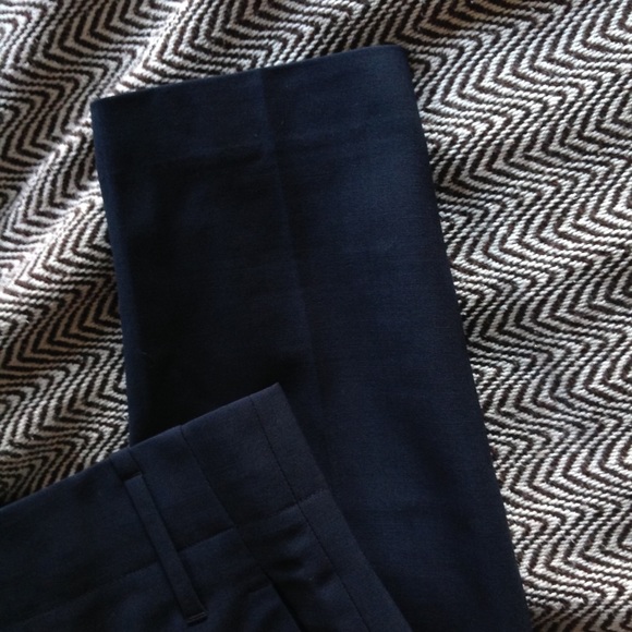 Zara High Waist Pants Trousers Work Slate S 2 4 - Picture 3 of 4